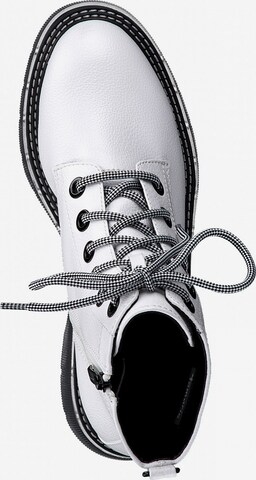 TAMARIS Lace-Up Ankle Boots in White