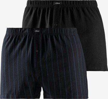 s.Oliver Boxershorts in Zwart: voorkant