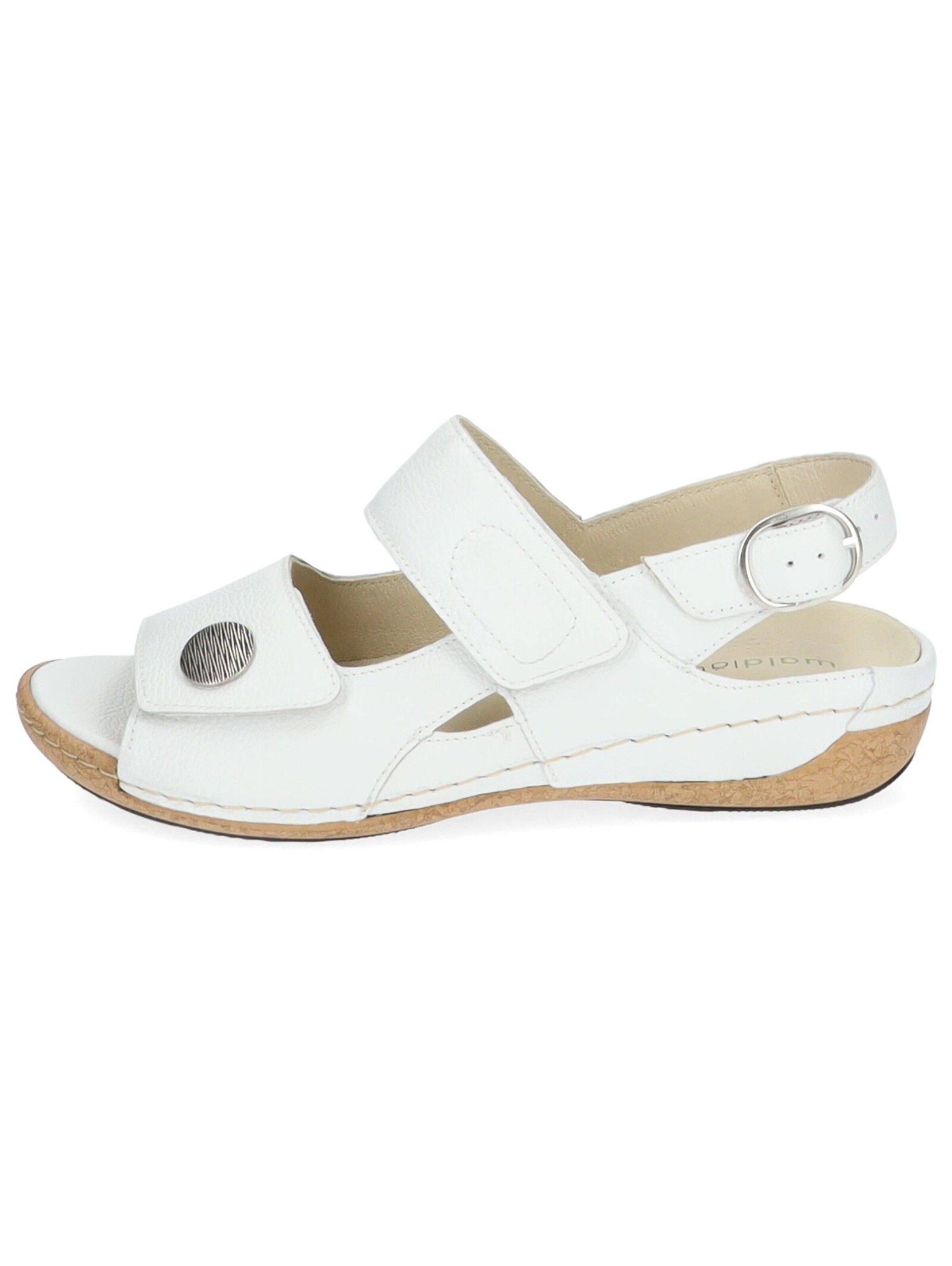 WALDLÄUFER Sandalen met riem 'Heliett' in Wit