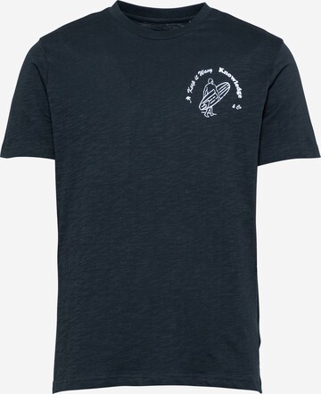 KnowledgeCotton Apparel T-Shirt 'ALDER' (GOTS) in Blau: predná strana