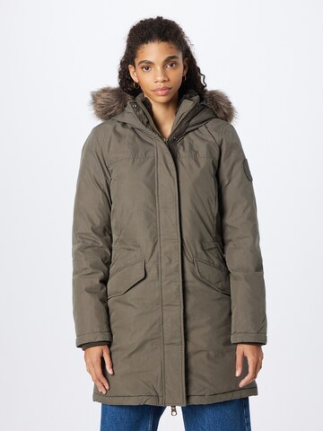 Superdry - Parka de inverno 'Everest' em verde: frente