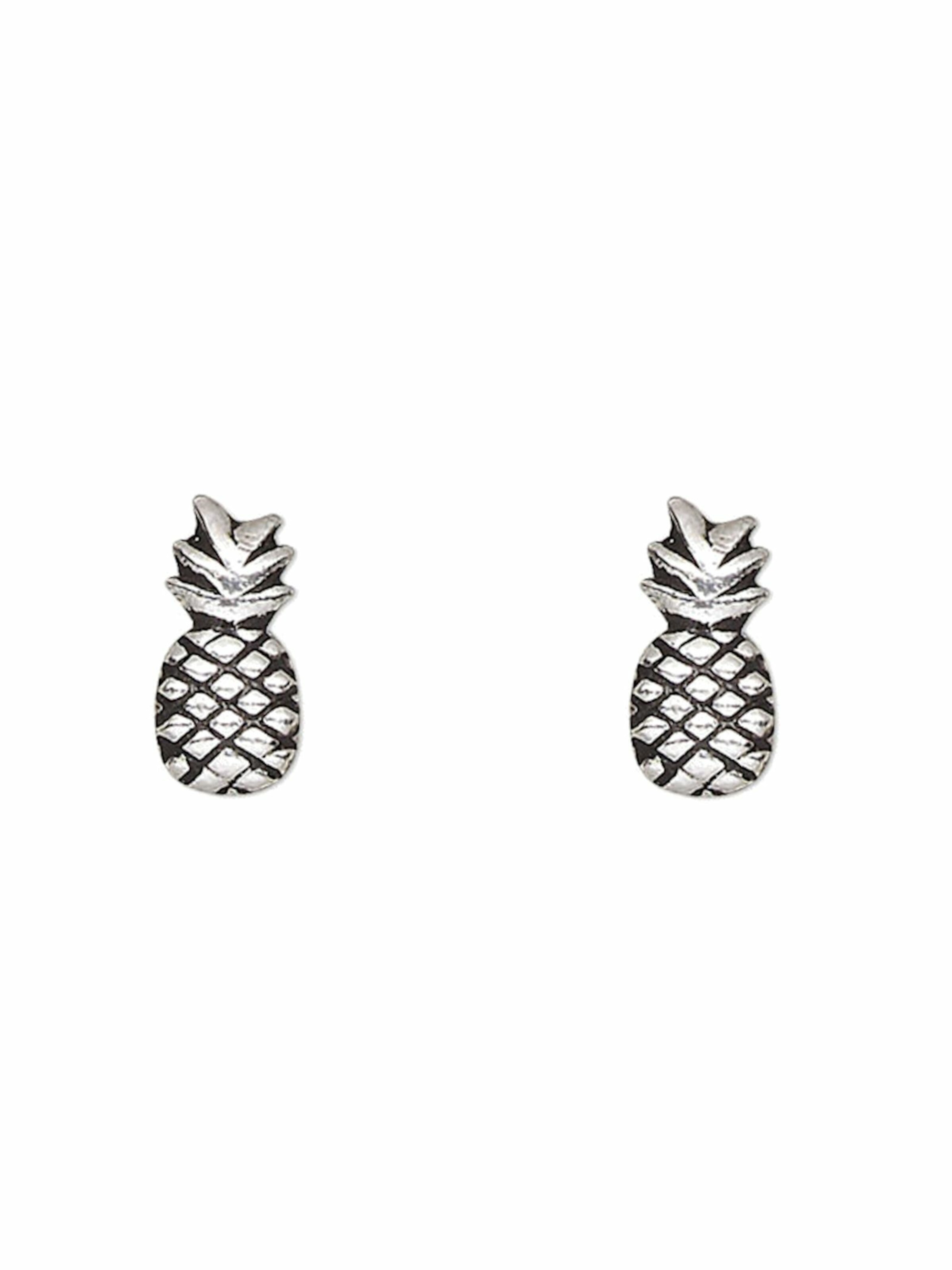 Gemshine Earrings 'Ananas' in Silver