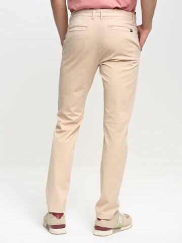 BIG STAR Tapered Chino Pants 'ERHAT' in Beige