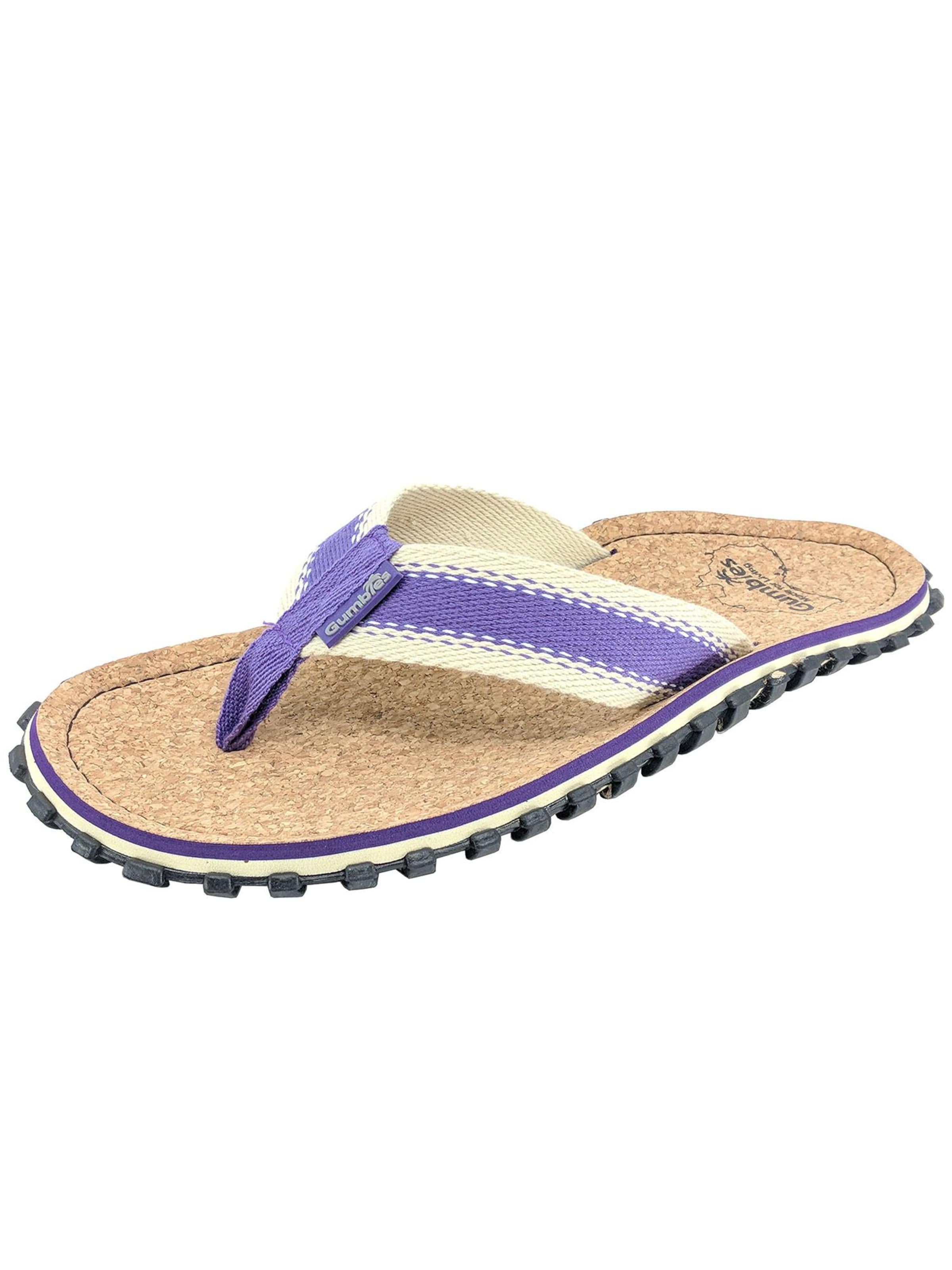 Gumbies T-Bar Sandals 'Gumbies Corker' in Purple: front