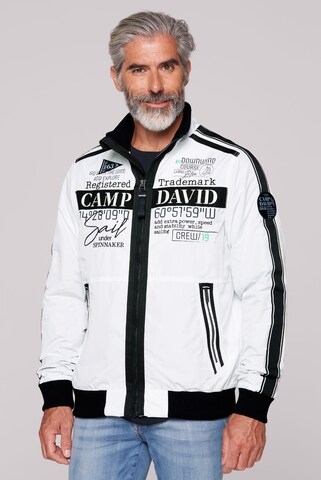 CAMP DAVID Between-Season Jacket in White: front