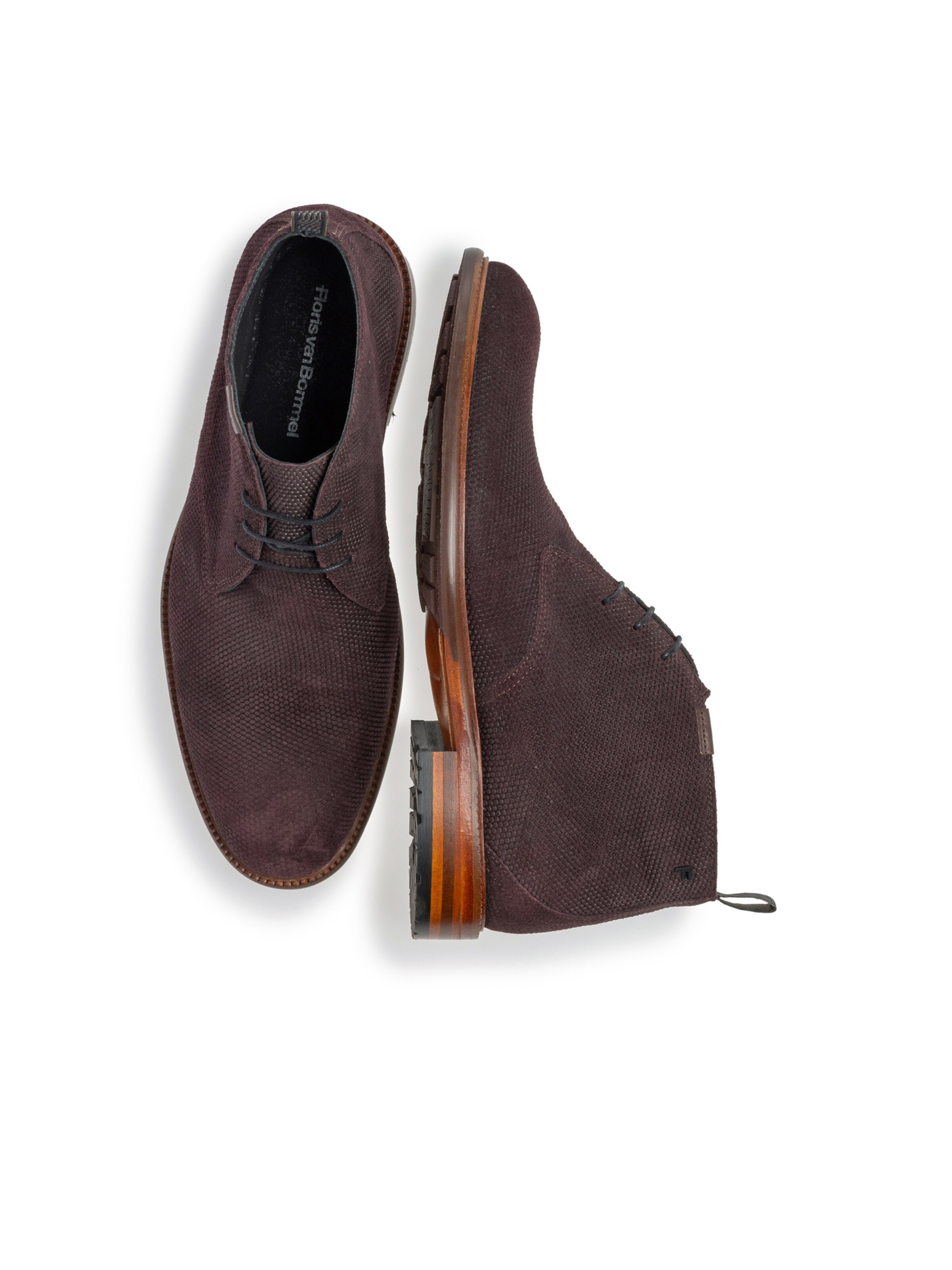 Bottines à lacets 'De Normer 01' Floris van Bommel en marron