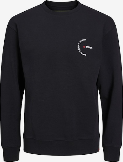 R.D.D. ROYAL DENIM DIVISION Sweatshirt 'Dean' em vermelho / preto / branco, Vista do produto