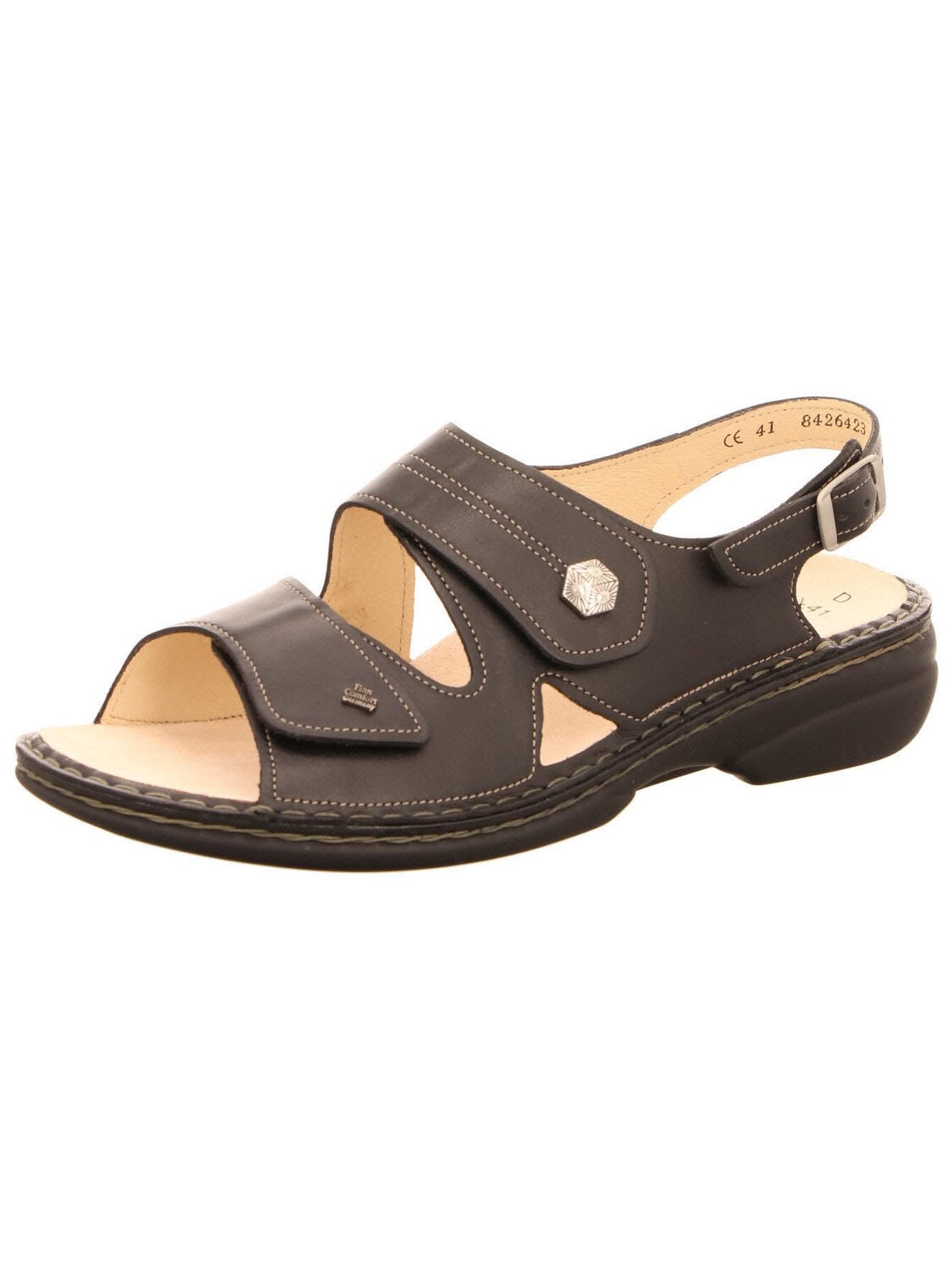 Finn Comfort Sandale‌‌‌‌‌‌‌ in Schwarz: Vorderseite