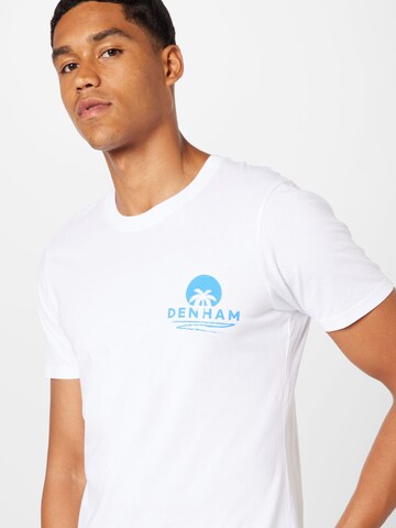 DENHAM T-Shirt 'NISSI' in Weiß