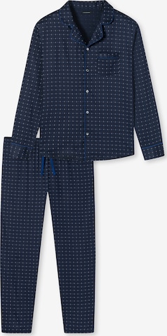 SCHIESSER - Pijama largo en azul: frente