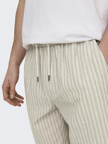 Only & Sons Regular Pants 'Tel' in Grey