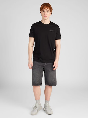 QS T-shirt i svart