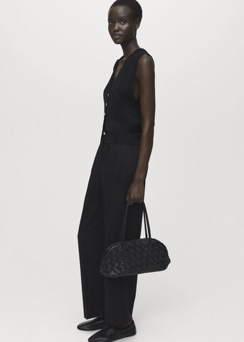 MANGO Wide Leg Hose 'Cristi' in Schwarz