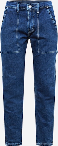 LEVI'S ® Jeans '502 Hi Ball Utility' in Blauw: voorkant