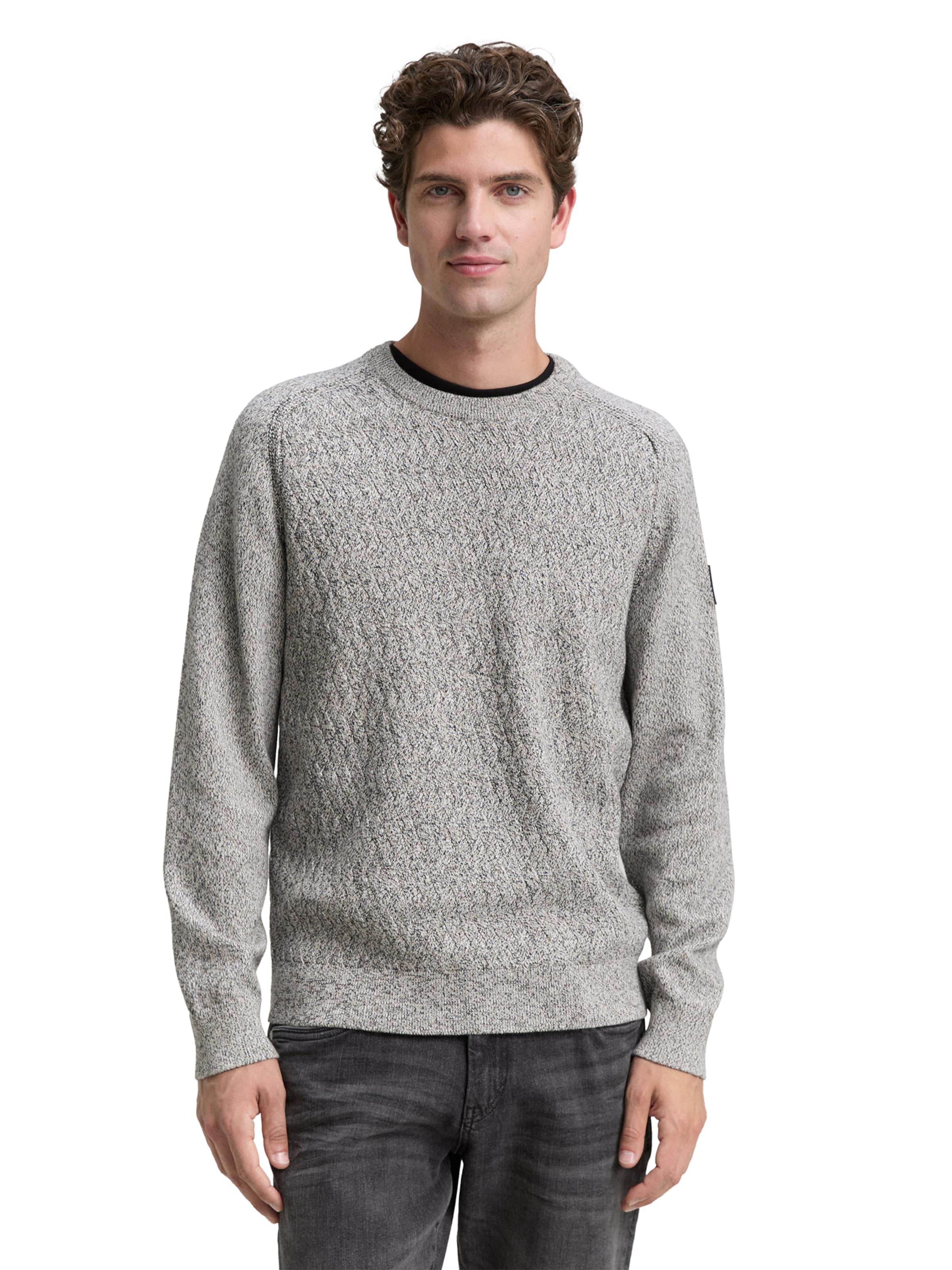TOM TAILOR Sweater in Grey: front