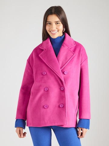 Manteau mi-saison Molly BRACKEN en rose : devant