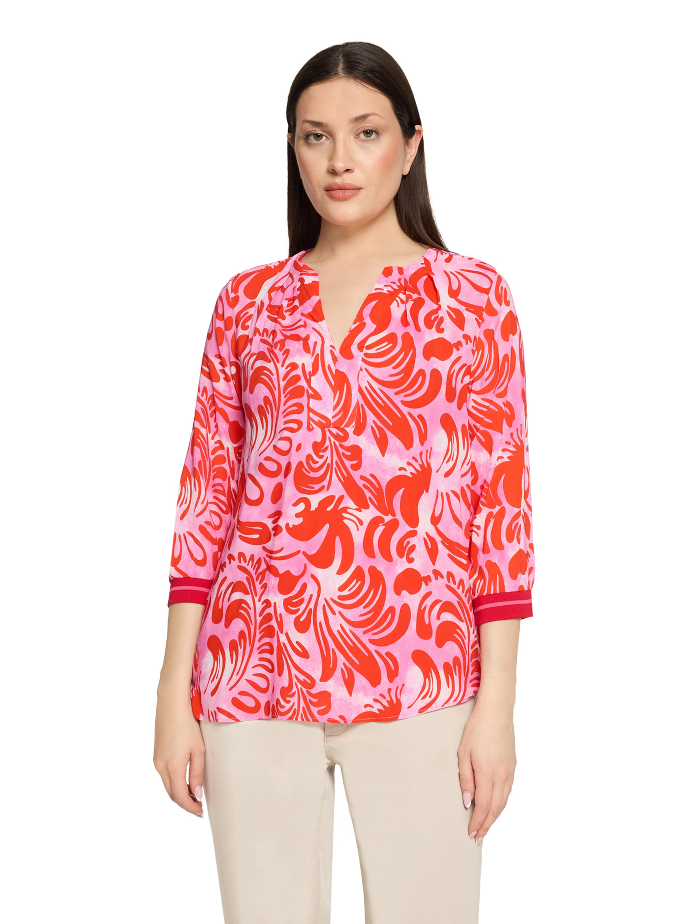 Cartoon Blouse in Pink: front