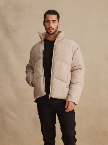 DAN FOX APPAREL Jacke 'Justus' in Grau: predná strana