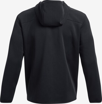 UNDER ARMOUR Athletic Zip-Up Hoodie 'Essential' in Black