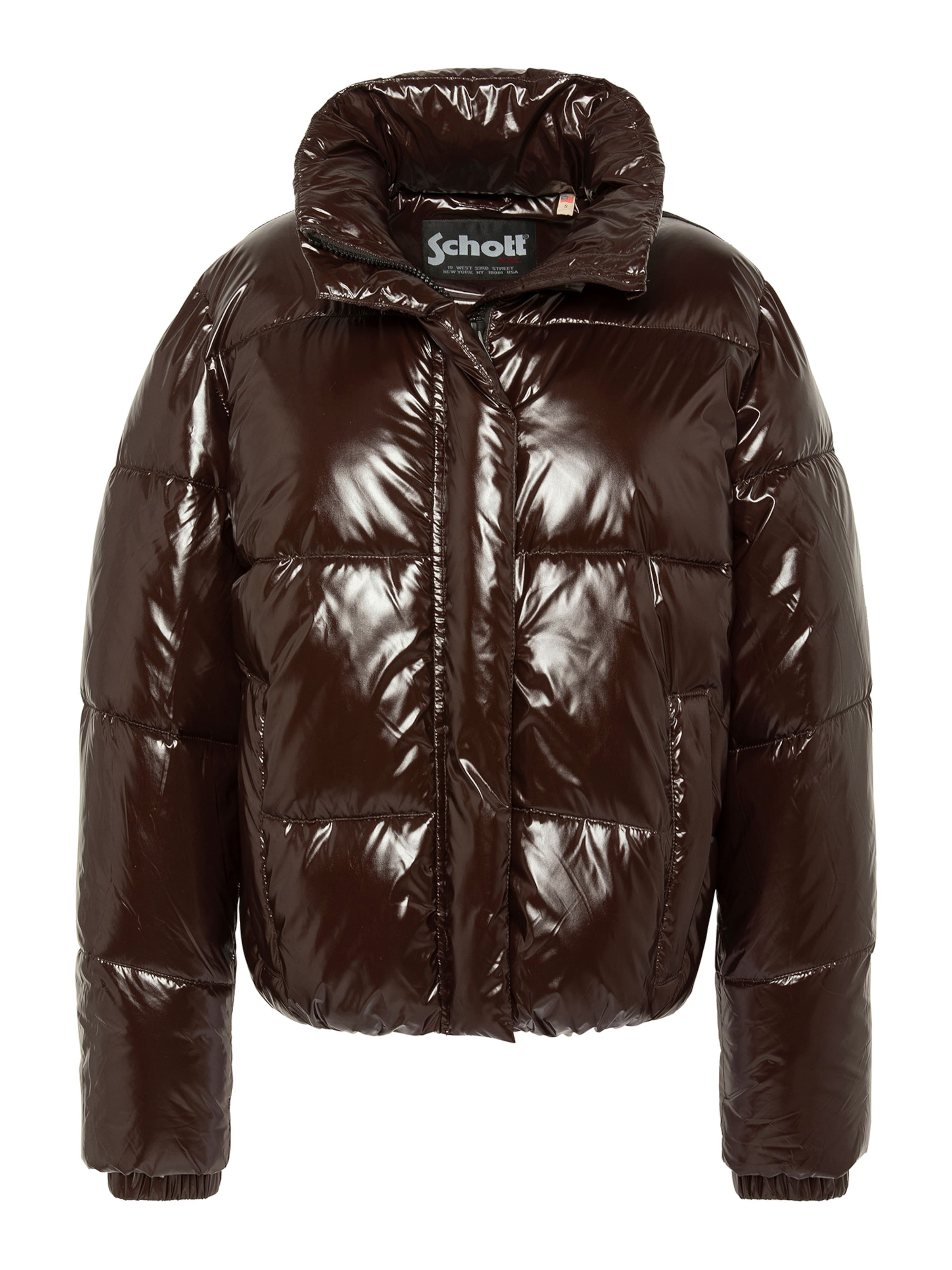 Schott NYC Wintermantel‌ in Braun