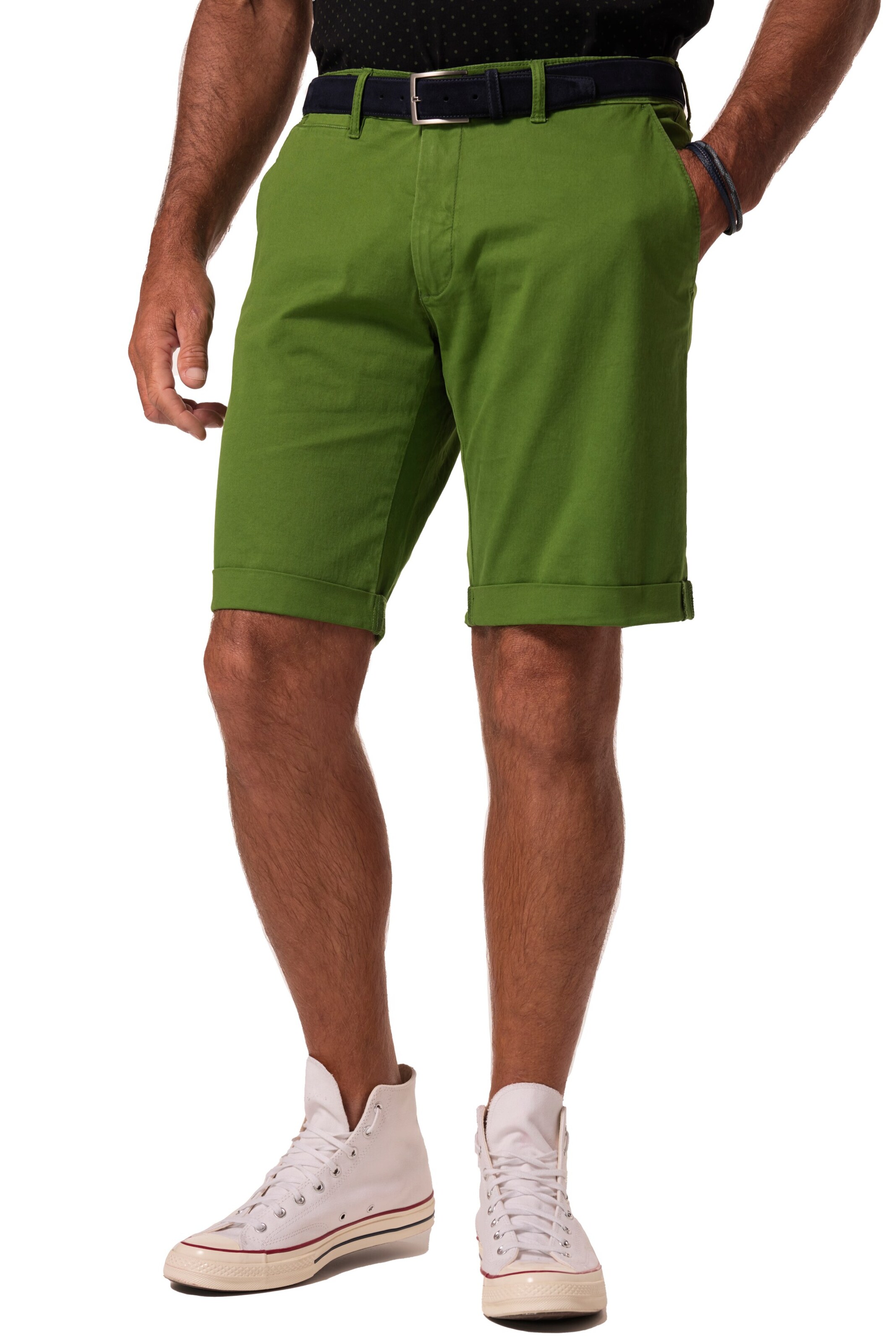 JP1880 Regular Shorts 'Bermuda' in Grün: Vorderseite