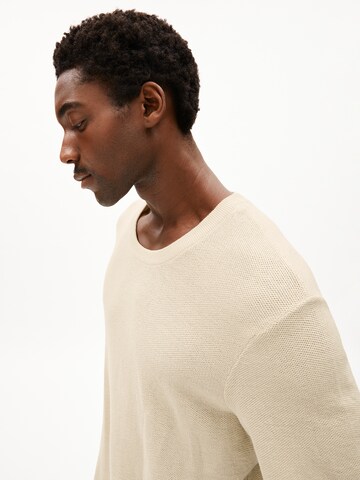 ARMEDANGELS Strickpullover ERWAAN LINO in Weiß