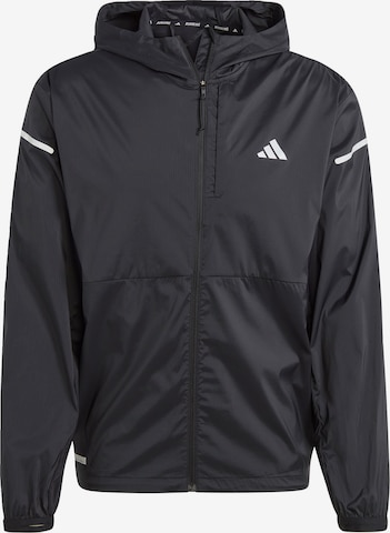 ADIDAS PERFORMANCE Athletic Jacket 'Ultimate' in Black: front