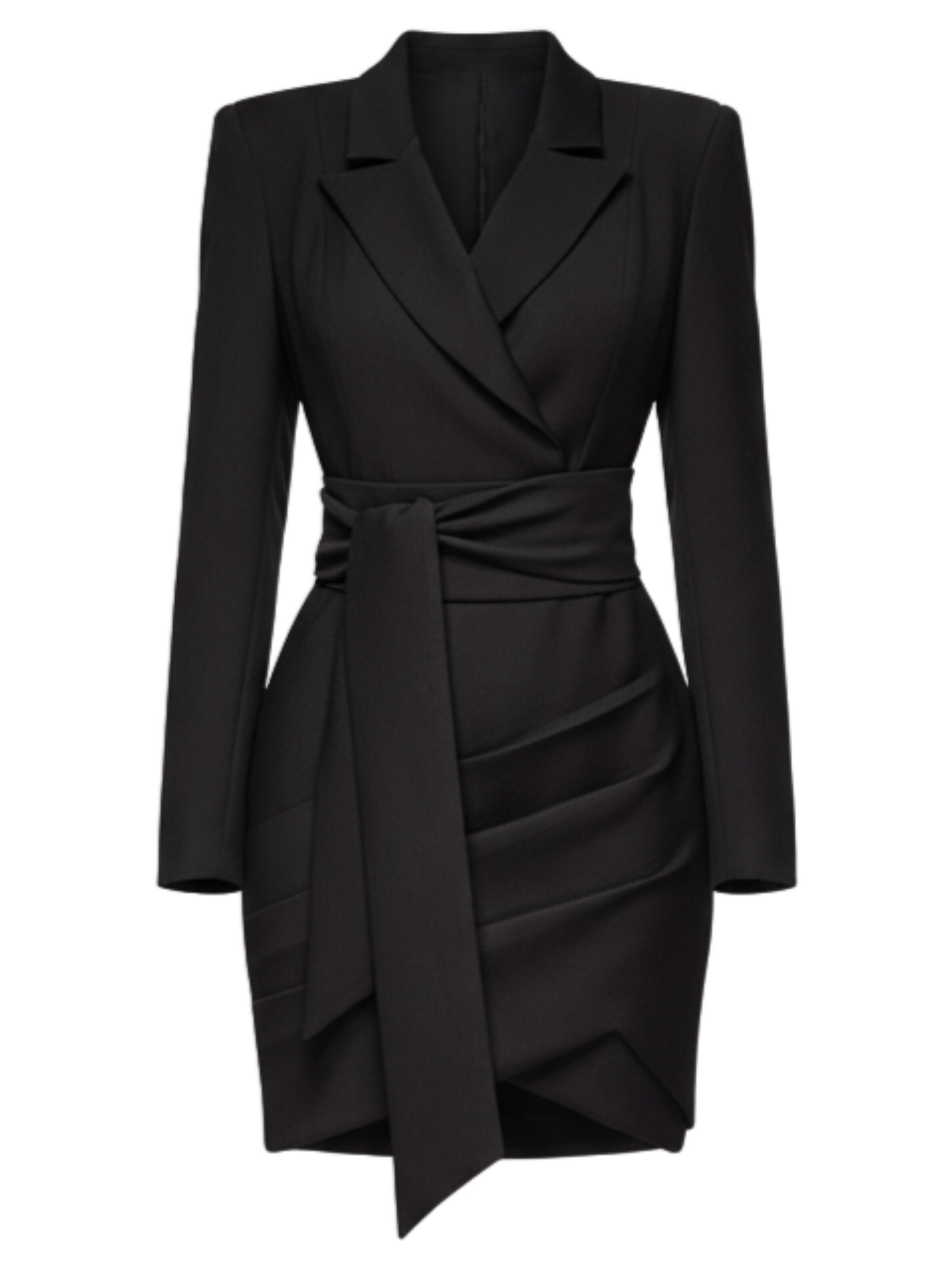 Ombre Strickkleid‌‌‌‌‌‌‌‌ in Schwarz: Vorderseite