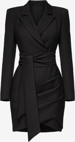 Robes en maille Ombre en noir : devant
