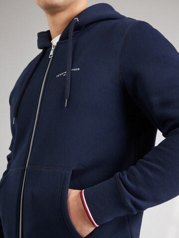 TOMMY HILFIGER Sweatjacke in Blau