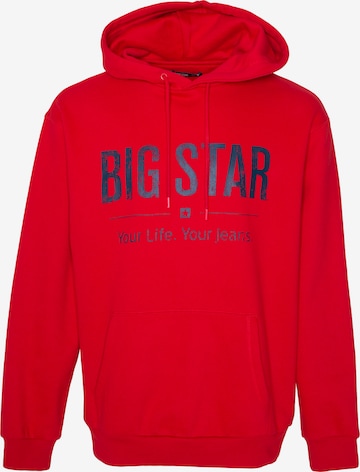 BIG STAR Sweatshirt 'ASHLYNO' in Red: front