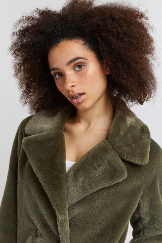 ICHI Winter Coat 'HAYA' in Green