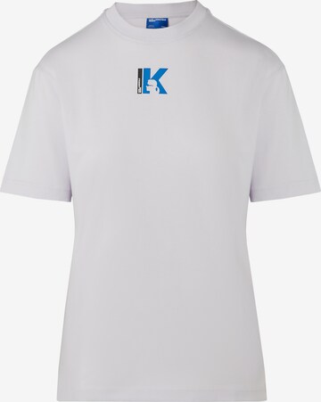 T-shirt KARL LAGERFELD JEANS en violet : devant