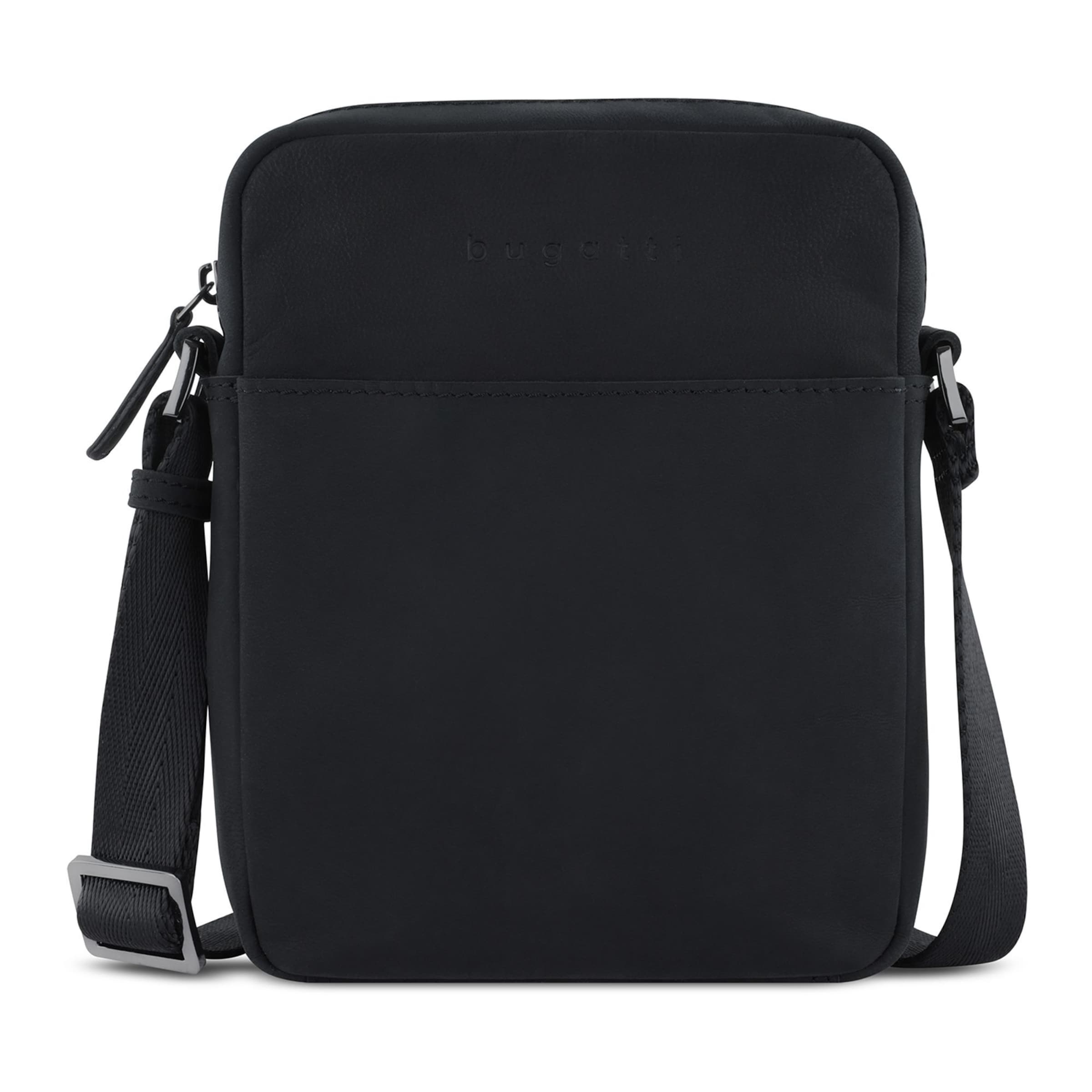 bugatti Umhängetasche 'Luca' in Schwarz: Vorderseite