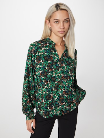 Camicia da donna di QS in verde: frontale