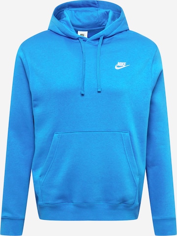 Nike Sportswear Mikina 'Club Fleece' – modrá: přední strana