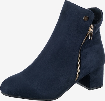 Lynfield Ankle Boots in Blue: front