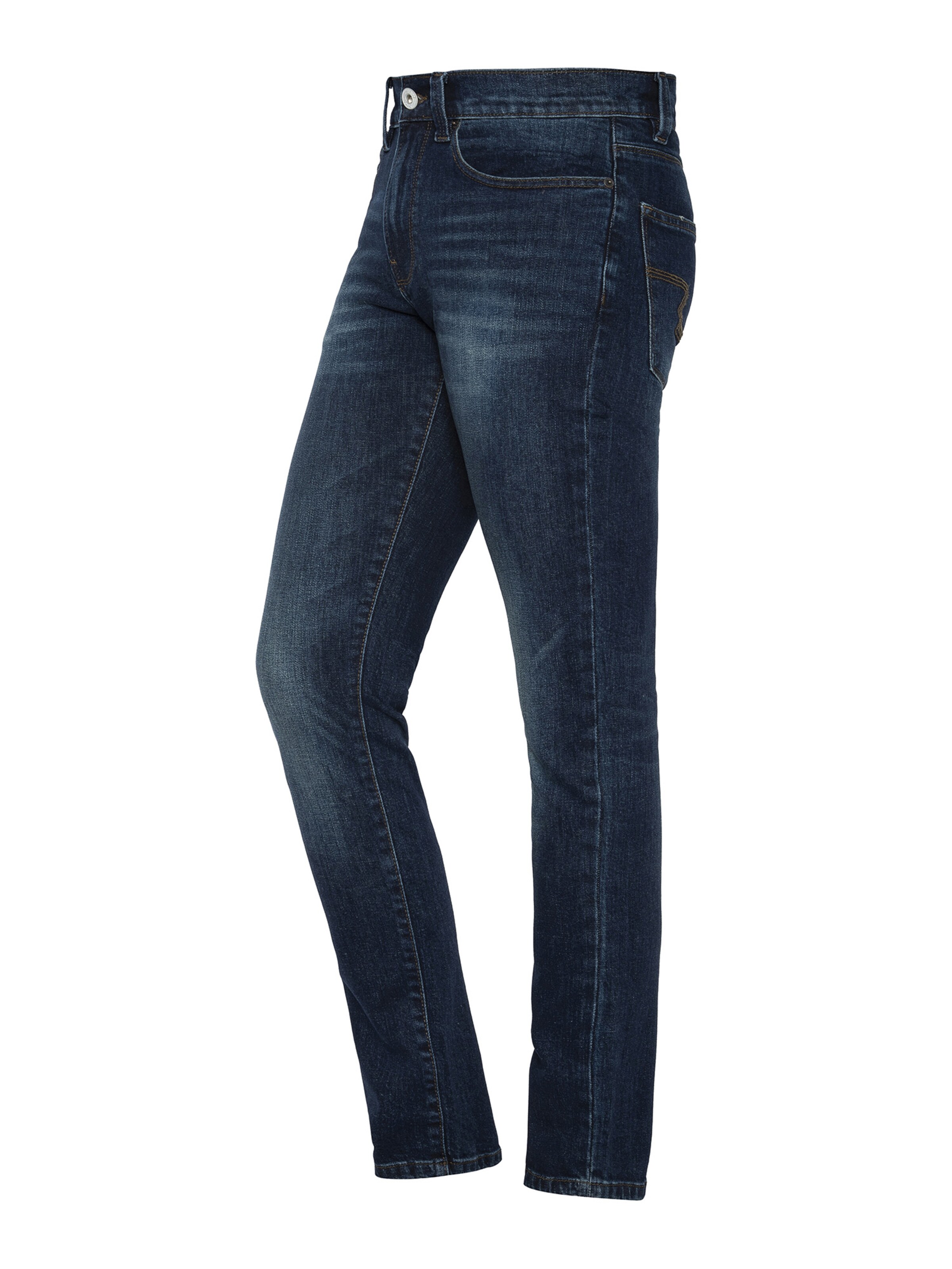 Coupe slim Jean Schott NYC en bleu