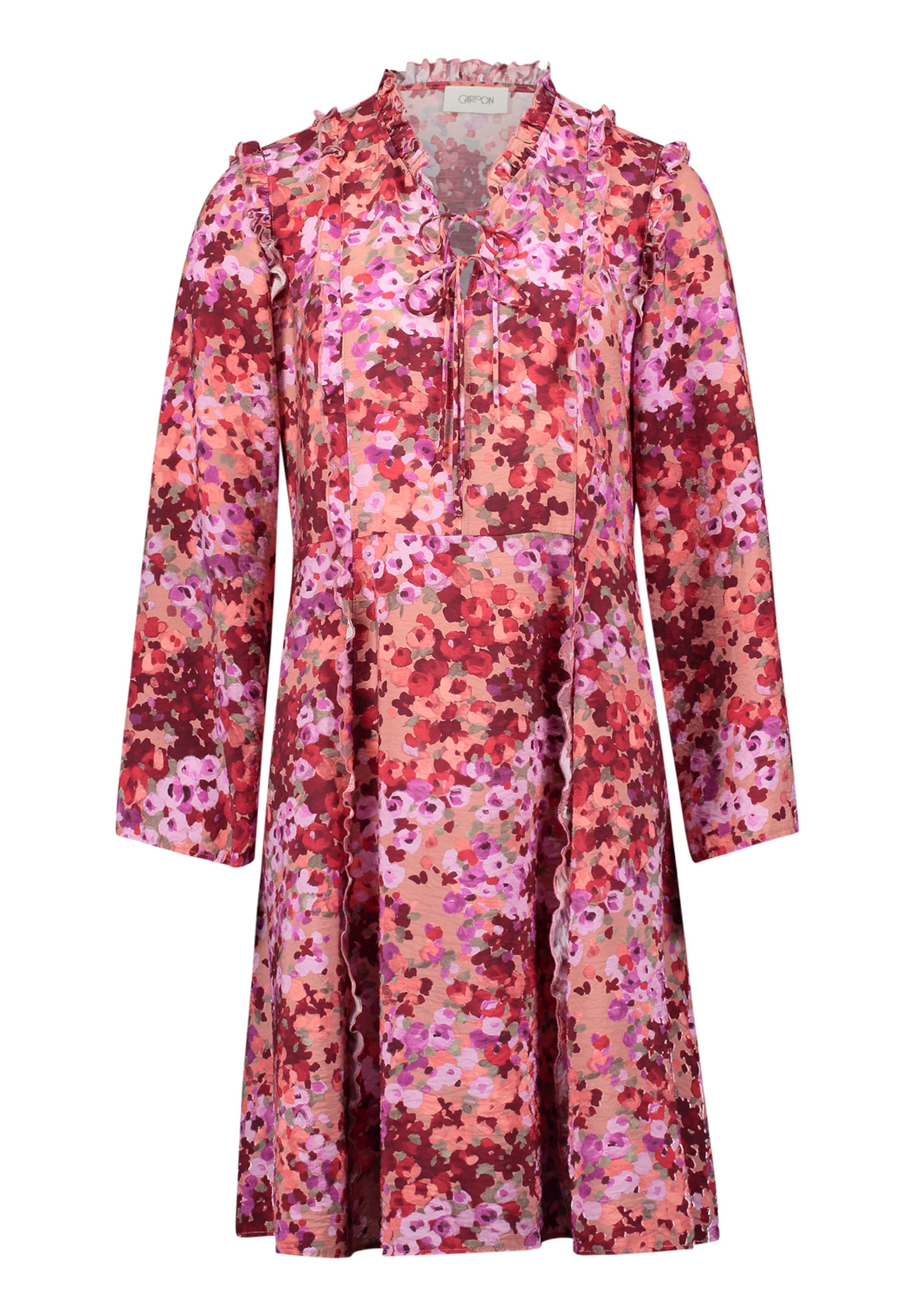 Cartoon Kleid in Rot: Vorderseite