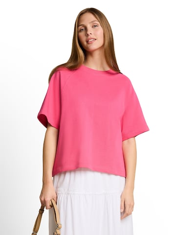 Sweat-shirt TOM TAILOR DENIM en rose : devant