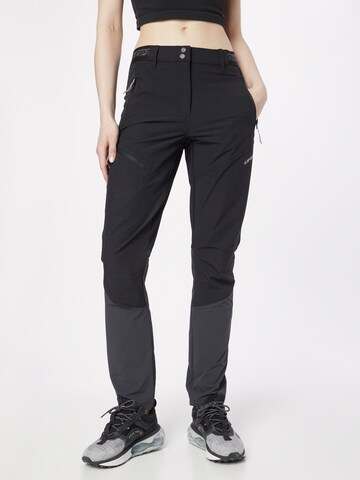 ICEPEAK Regular Outdoor trousers 'BRANFORD' in Black: front