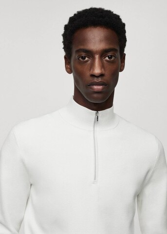 MANGO MAN Sweater 'Luxusp' in White