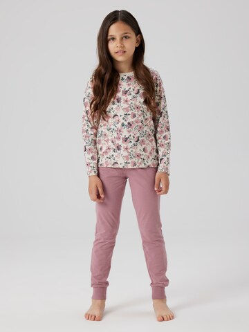 NAME IT - Pijama 'Nostalgia Flower' en rosa: frente