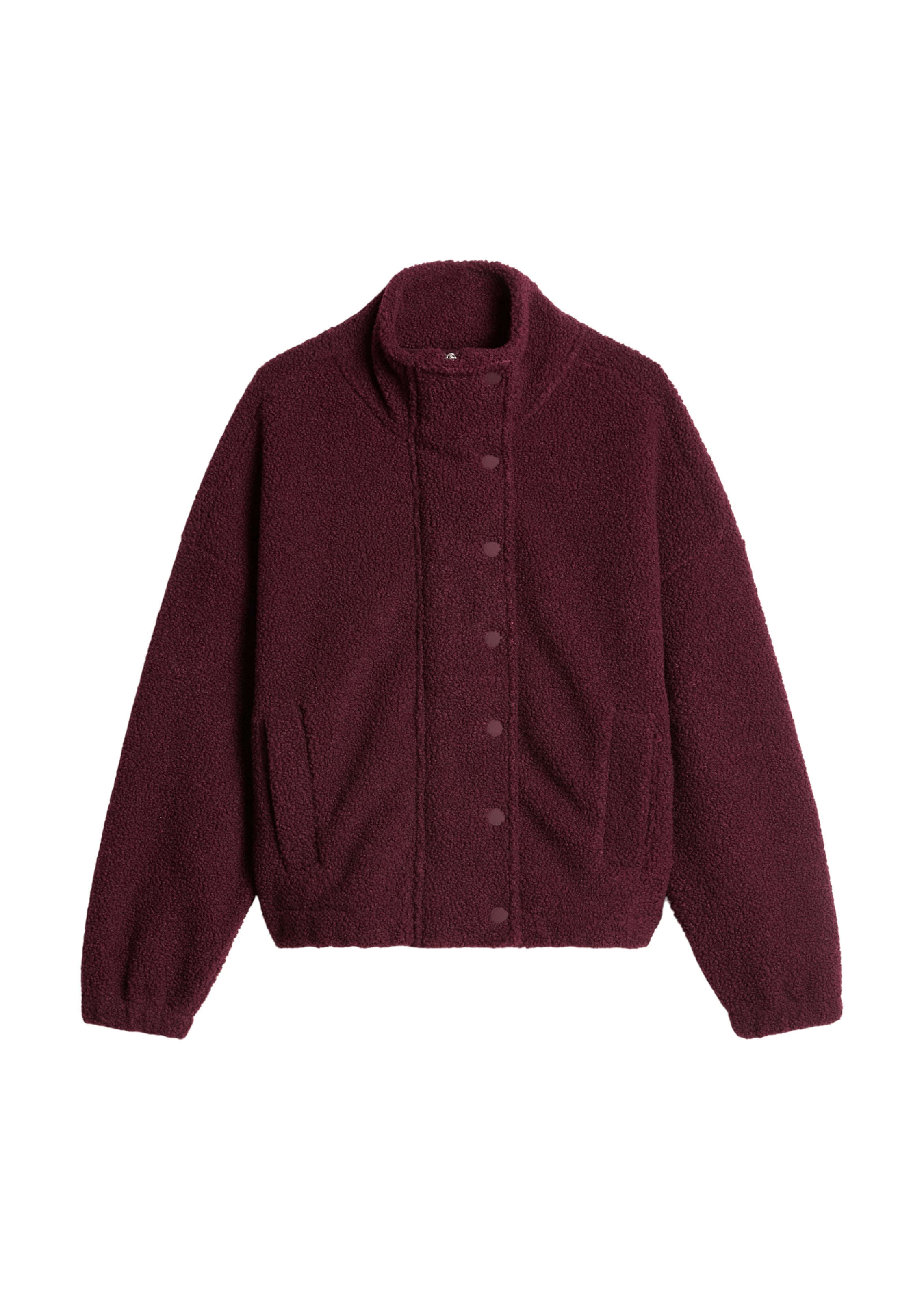 Marc O'Polo DENIM Fleece jas in Rood: voorkant