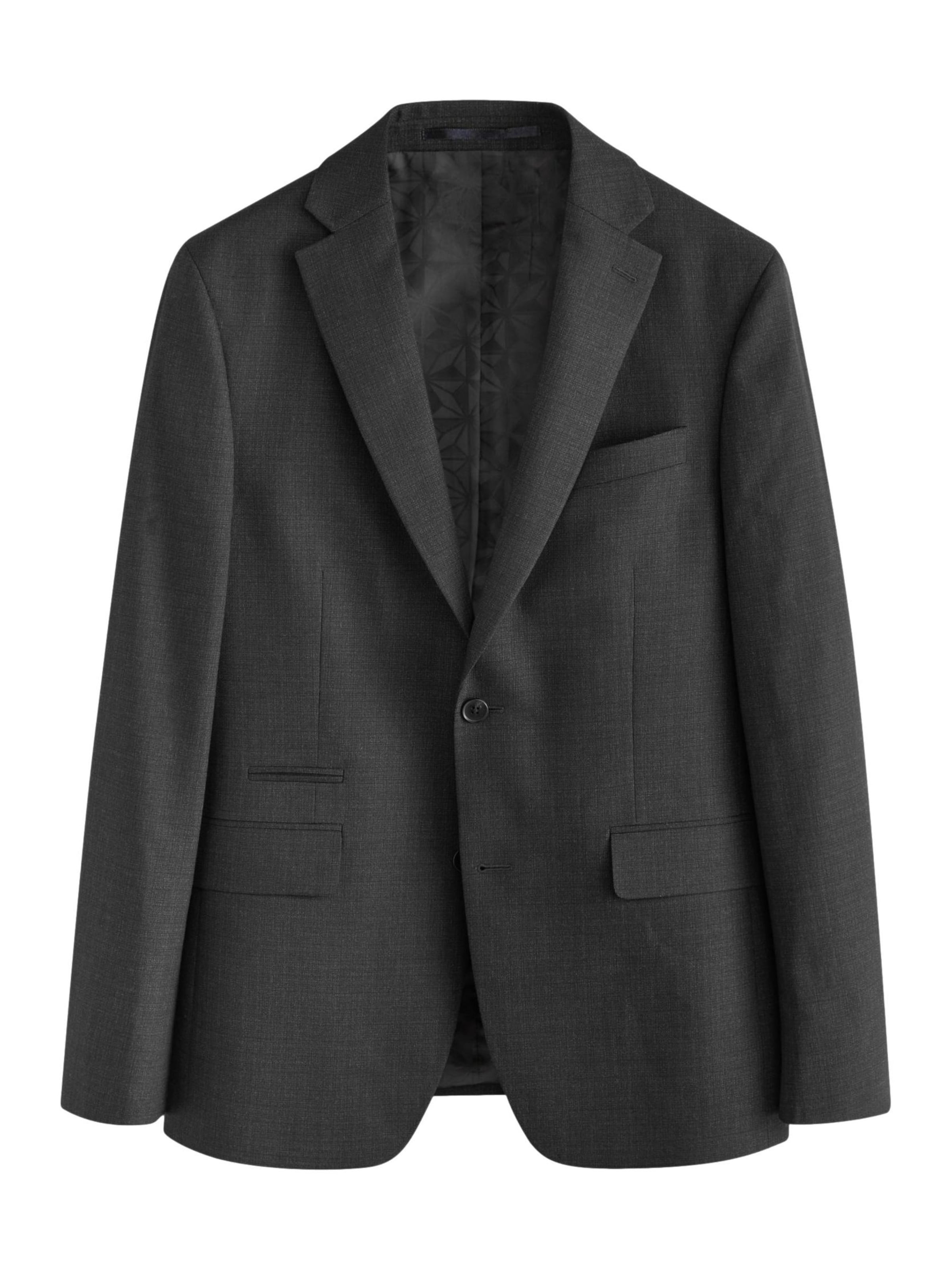 Next - Ajuste estrecho Chaqueta saco en negro: frente