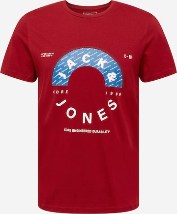 JACK & JONES Majica 'FRIDAY' | rdeča barva: sprednja stran