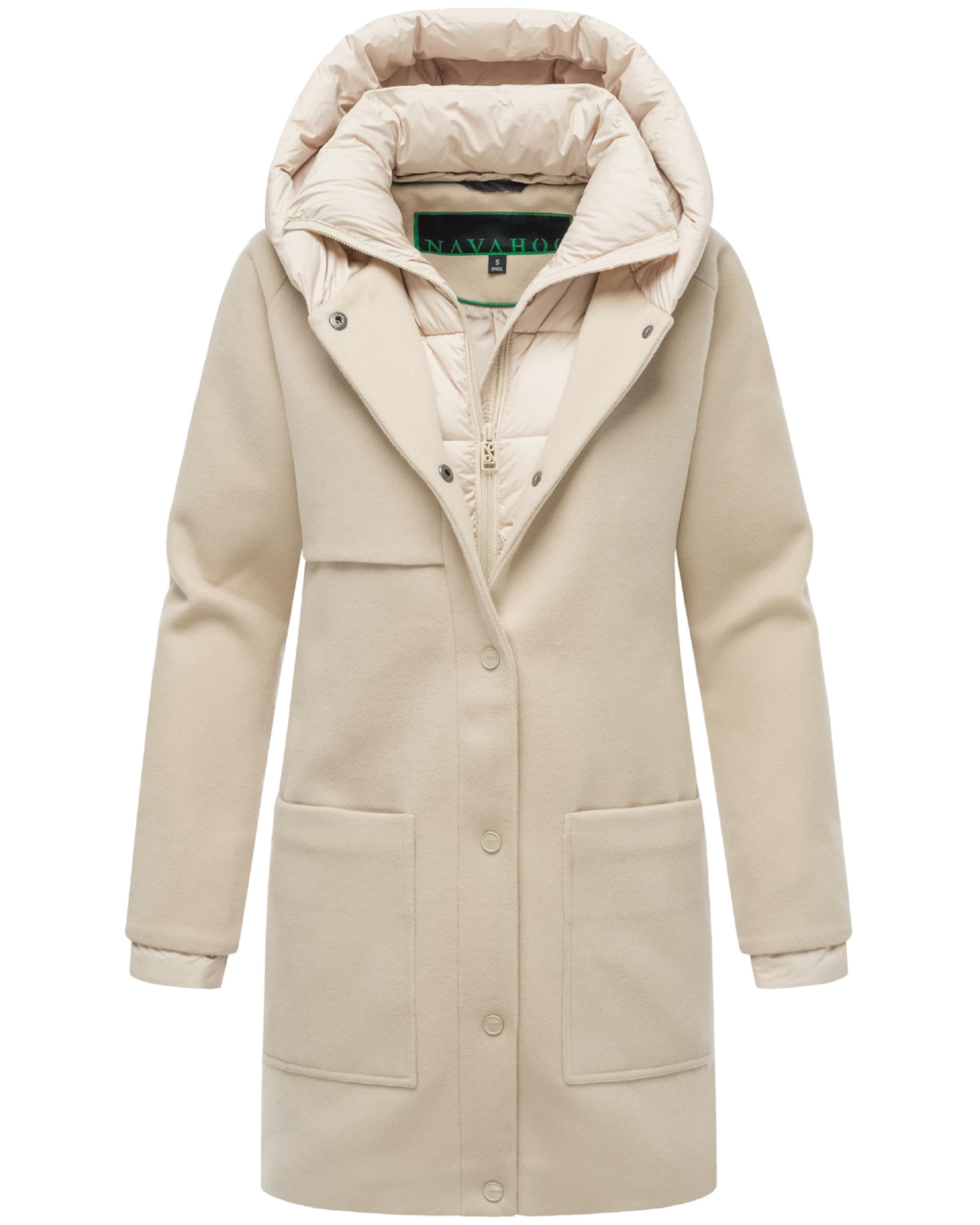 NAVAHOO Winter coat 'Flauschwunder 14' in Beige