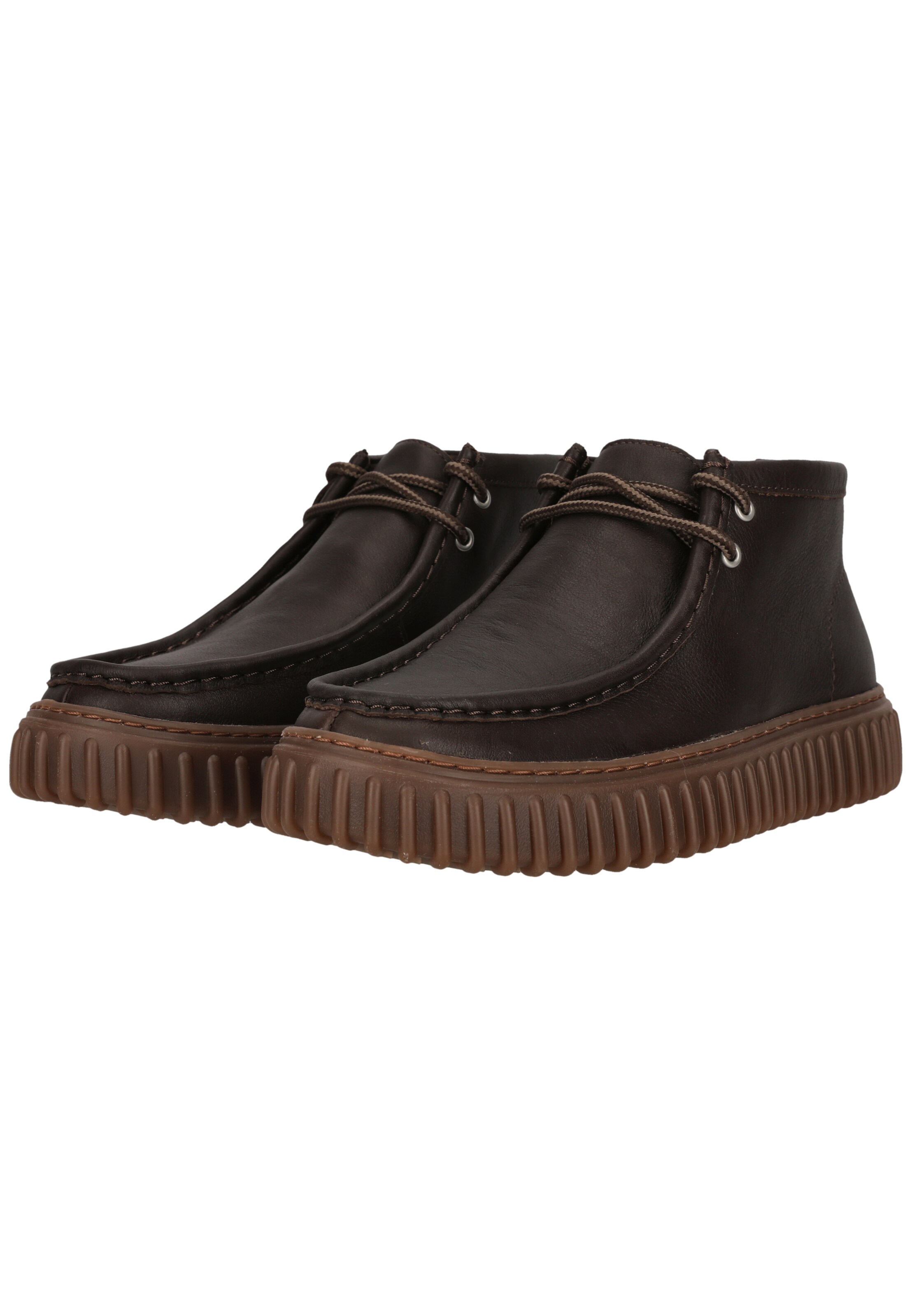 CLARKS Schnürschuhe 'Torhill High' in Braun