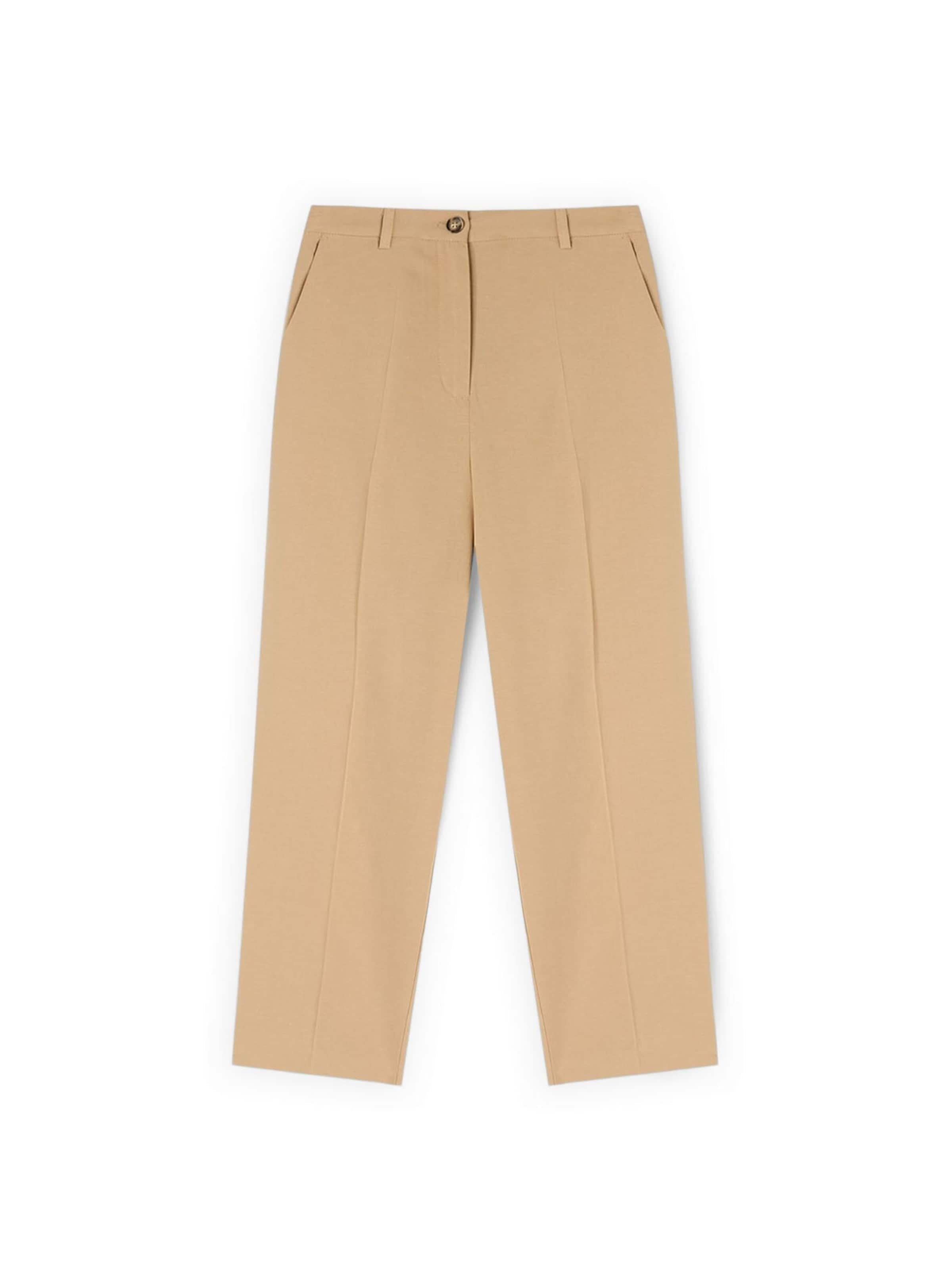 Wide Leg Pantalon MOTIVI en beige : devant