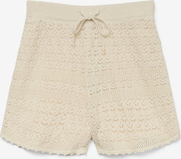 VERO MODA Regular Housut 'VMMANILA' värissä beige: etupuoli